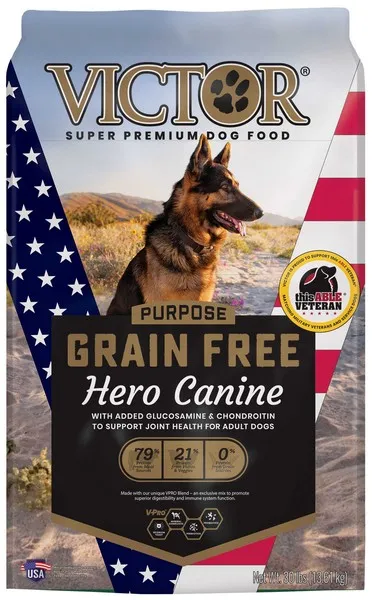30 Lb Victor Grain Free Hero - Food